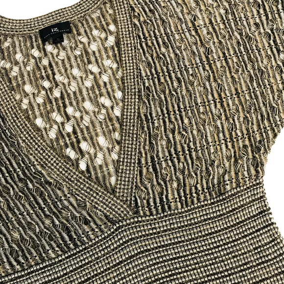 Iz Byer Sweaters - IZ Byer Brown Sparkly Sweater